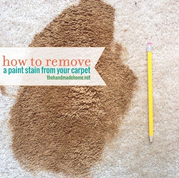 remove paint from your carpet