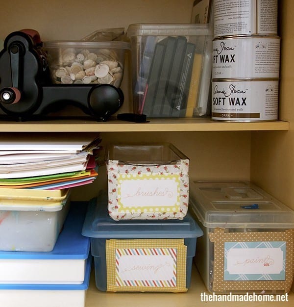 craft supply organization tips and tricks - The Handmade Home