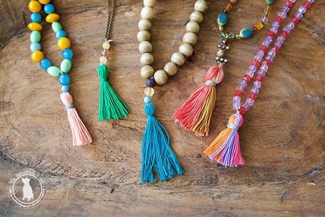 make your own tassel necklace - The Handmade Home (650 x 433 Pixel)